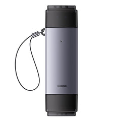 Baseus Lite Series USB-A & Type-C to SD/TF Card Reader -Dark Gray