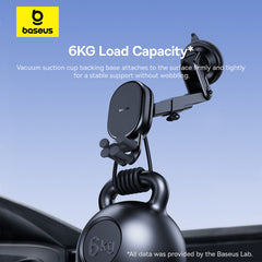 Baseus Stable Gravitational Wireless Charging Car Mount Pro 15W Cluster Black