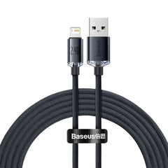 Baseus Crystal Shine Series USB-A to Lightning Charging Cable 2M Black