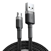 Baseus cafule Cable USB For Micro 2.4A 0.5m Gray+Black