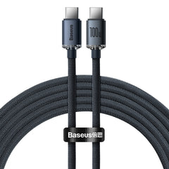 Baseus Crystal Shine Series Type-C to Type-C Charging Cable 100W 2M Black