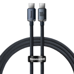 Baseus Crystal Shine Series Type-C to Type-C Charging Cable 100W 1.2M Black