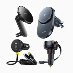 PrimeTrip VC1 Pro Qi2 +Baseus 40W Car Charger +  Wireless Mount Trio | SmartDrive Wireless Cooling Bundle