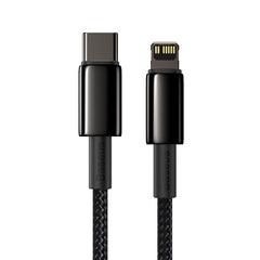 Baseus Tungsten Gold Fast Charging USB-C to ip Data Cable Black