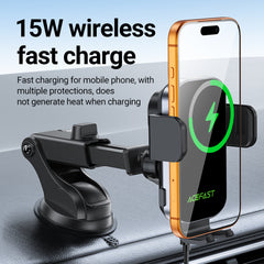 ACEFAST D53 15W Wireless Charging Car Phone Holder - Black