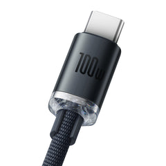 Baseus Crystal Shine Series USB-A to Type-C Charging Cable 100W 2M Black