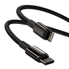 Baseus Tungsten Gold Fast Charging USB-C to ip Data Cable Black