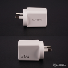 Tancotx PowerCube30 30W Dual-Port Fast Charger White