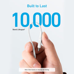 Anker 322 Type-C to Type-C Charging Cable 60W 1.8M White