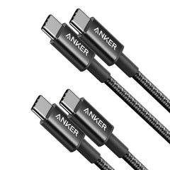Anker Type-C to Type-C Charging Cable 60W 1M (Black) 2 Pack