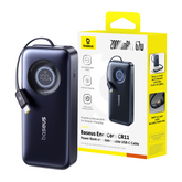 Baseus EnerCore CR11 20000mAh 67W Power Bank with 80cm Retractable Cable & Triple Fast Charging โ Cosmic Black
