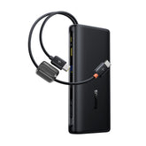 Baseus EnerFill FC41 Digital Display Power Bank with Dual Built-in USB-C Cables 20000mAh 100W - Cosmic Black