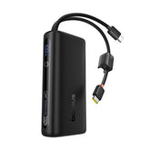 Baseus EnerFill FC41 Digital Display Power Bank with Dual Built-in USB-C Cables 10000mAh 67W - Cosmic Black