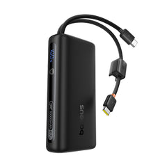 Baseus EnerFill FC41 Digital Display Power Bank with Dual Built-in USB-C Cables 10000mAh 67W - Cosmic Black