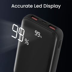 iQuick Power Sqaure 30K 22.5W Power Bank with Digital Display (Black)