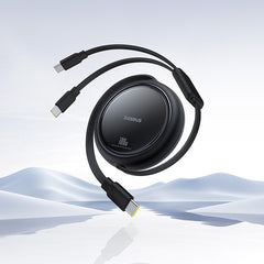 Baseus Bright Mirror Series One-for-two Fast Charging Cable Type-C to C+C 100W