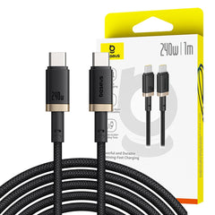 Baseus "Classical Karful" 240W Type-C to Type-C Fast Charging Cable 1m Gold & Black