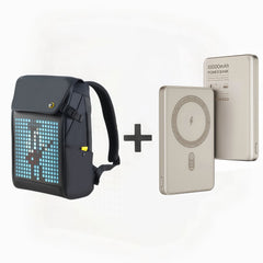 Bundle Set Box: Divoom Pixoo Backpack + Transformers TF-D10 Magnetic Power Bank Set