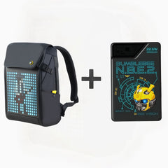Bundle Set Box: Divoom Pixoo Backpack + Transformers TF-D10 Magnetic Power Bank Set