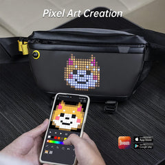 Bundle Set Box:Divoom Sling Bag Pixel Art LED Daypack + Transformers TF-D05 Power Bank Set