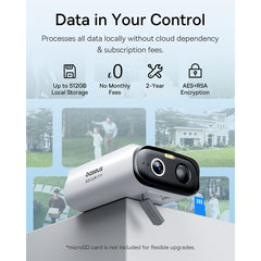 Baseus Security S1 Lite Outdoor Camera 2K Solar-Powered - White