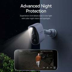 Baseus Security N1 Outdoor Camera 2K 2-Cam Kit with Local Storage - White