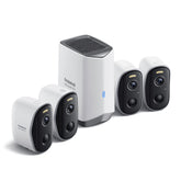 Baseus Security N1 Plus Series Outdoor Camera 2K 4-Cam Kit-White