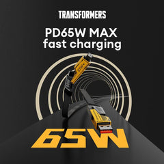 Transformers TF-A15 Deformed 4-in-1 Charging Cable 65W Super Fast Braided Cable (4FIX-1M)