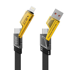 Transformers TF-A15 Deformed 4-in-1 Charging Cable 65W Super Fast Braided Cable (4FIX-1M)