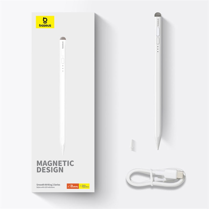 Baseus Smooth Writing 2 Series Stylus with LED Indicators -Moon White