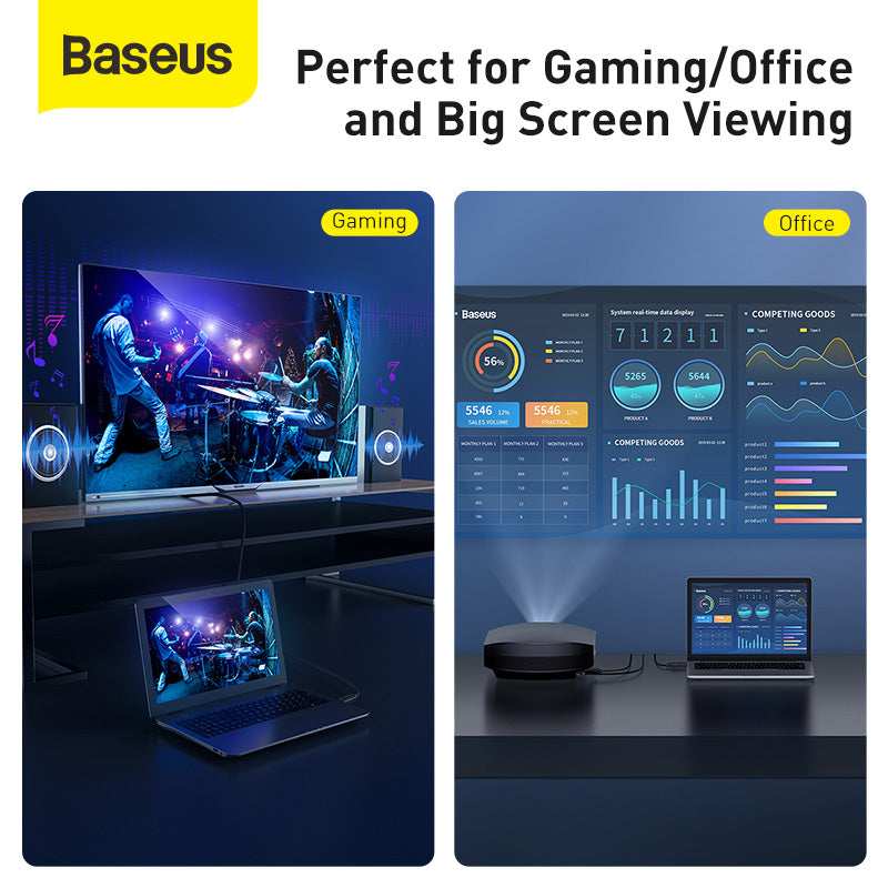 Baseus high definition Series HDMI To HDMI Adapter Cable 5m Black