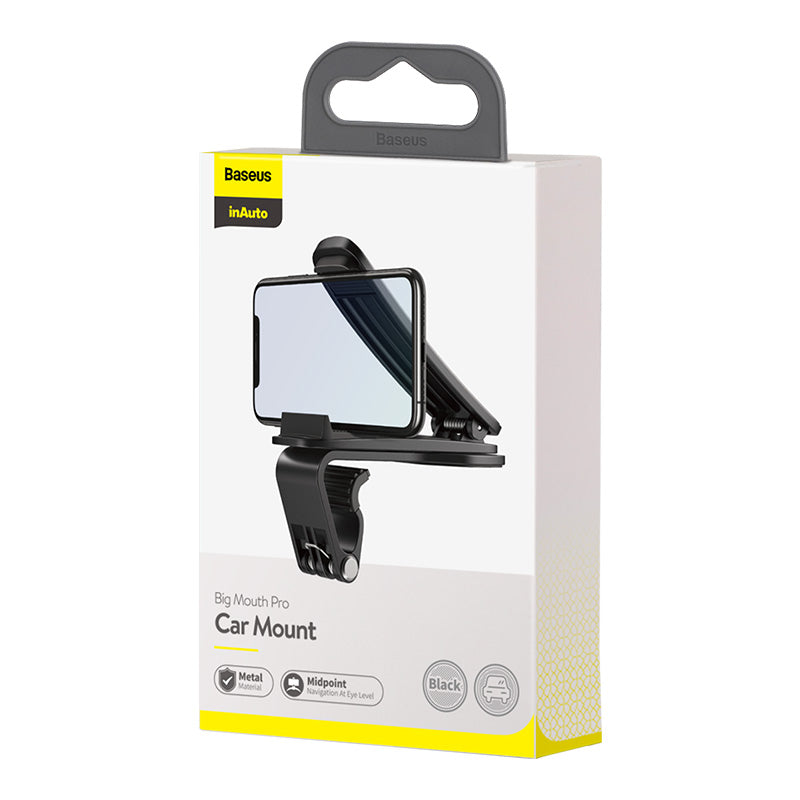 Baseus Big Mouth Pro Bracket Car Mount Clip for Dashboard-Black