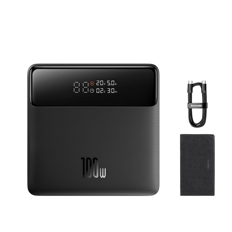 Baseus Blade Power 20K 100W 4-Port Power Bank with Digital Display (Black)
