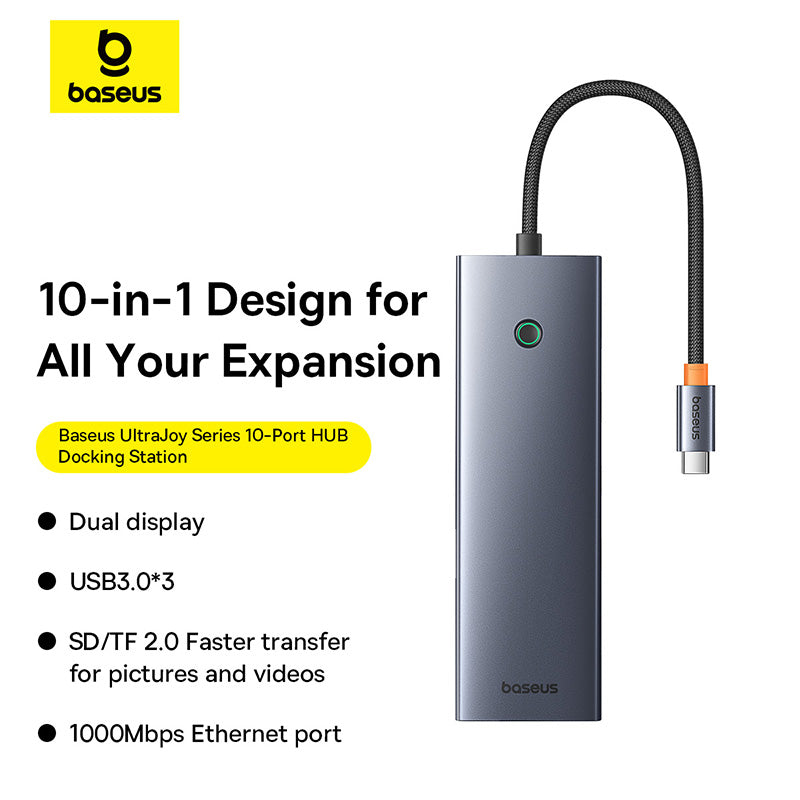 Baseus UltraJoy Series 10-Port  Type-C HUB Docking Station