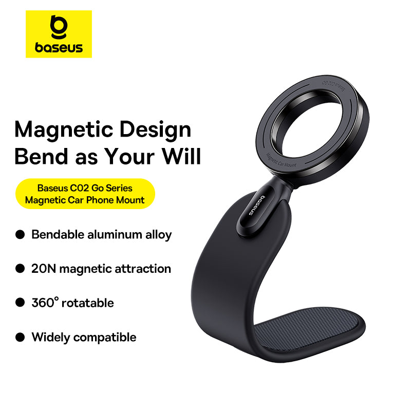 Baseus C02 Go Series Magnetic Car Mount- Black