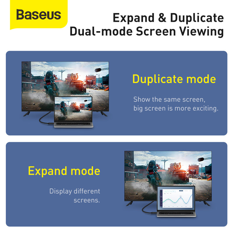 Baseus high definition Series HDMI To HDMI Adapter Cable 5m Black