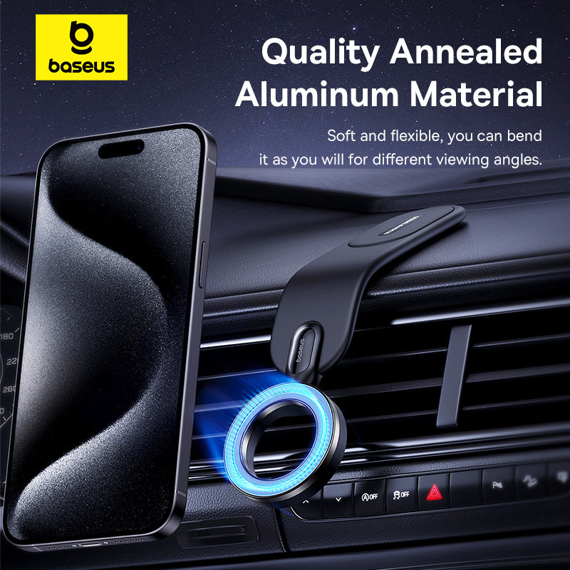 OS-Baseus PrimeTrip Series C02 Go Magnetic Car Phone Mount (Stick-on Type) Cluster Black