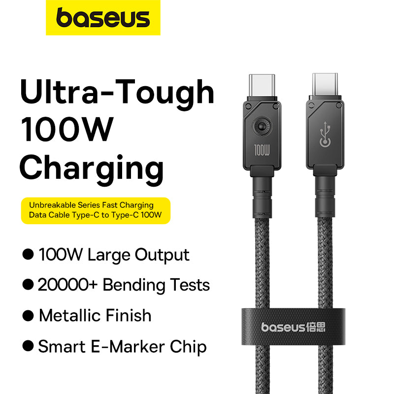 Baseus Unbreakable Series Type-C to Type-C Charging Cable 100W 1M