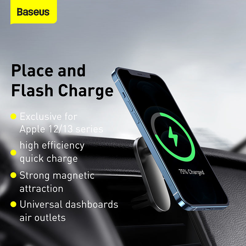 Baseus Big Energy Wireless Charging Car Mount 15W Black