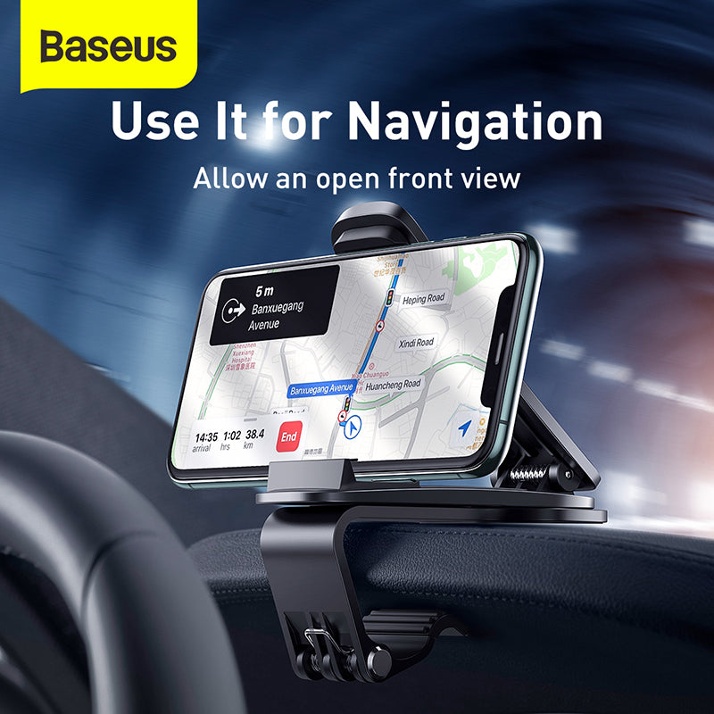 Baseus Big Mouth Pro Bracket Car Mount Clip for Dashboard-Black