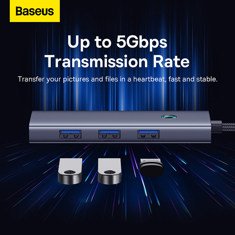 Baseus Flite Series 4-Port Type C HUB Docking Station