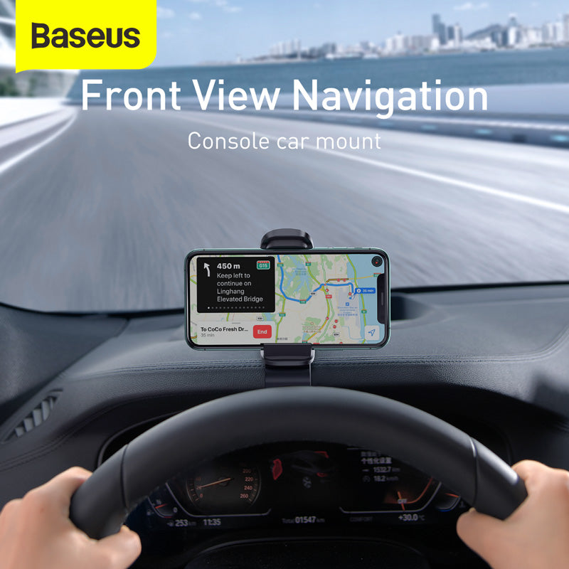 Baseus Big Mouth Pro Bracket Car Mount Clip for Dashboard-Black