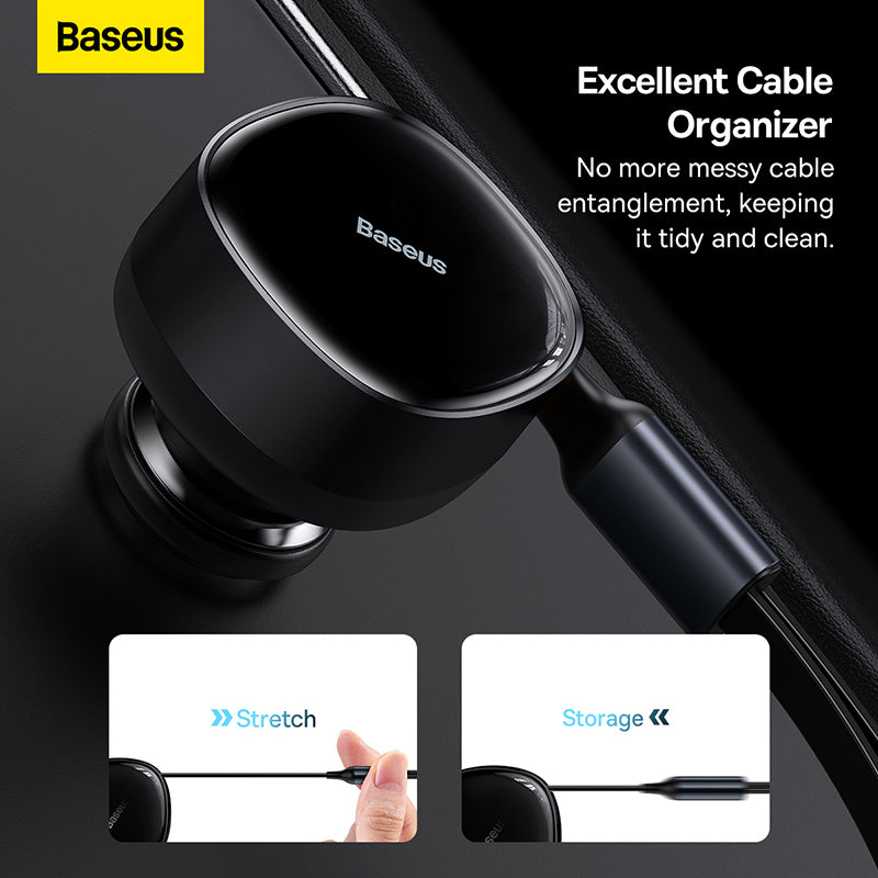 Baseus Enjoyment Pro 2-in-1 Car Charger (Black) - 2C