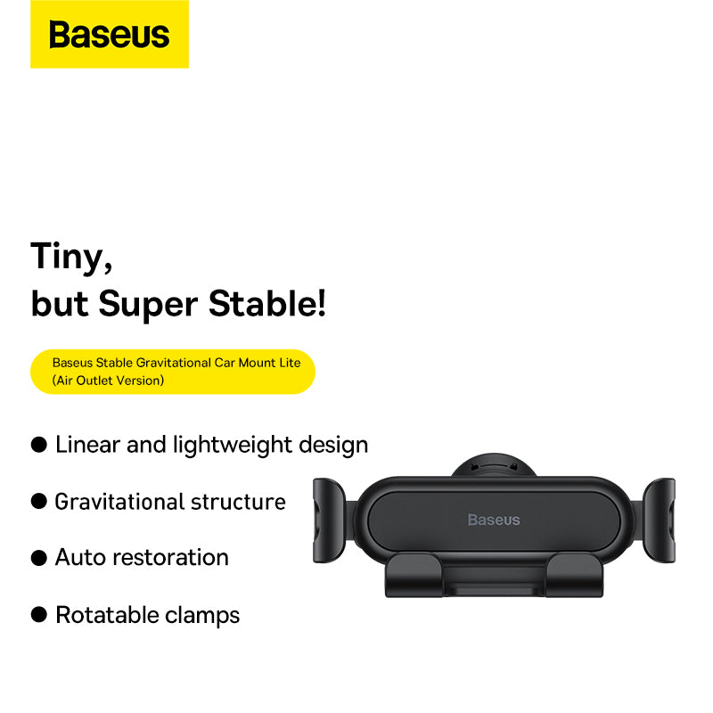 Baseus Stable Gravitational Car Mount Lite -Black