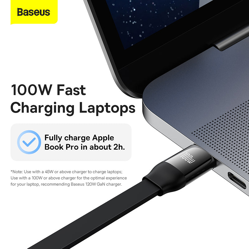 Baseus Bright Mirror 2 Series Retractable 3-in-1 Fast Charging  Data Cable  Black