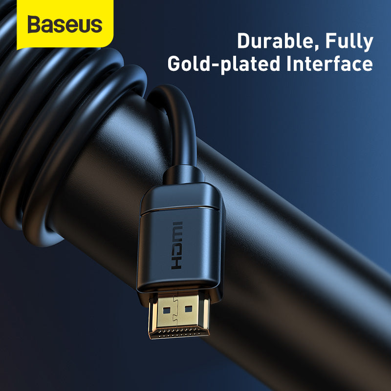 Baseus high definition Series HDMI To HDMI Adapter 1/5/8M Cable Black