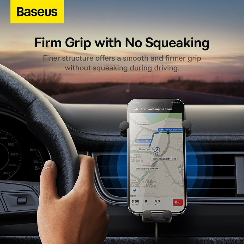 Baseus Stable Gravitational Wireless Charging Car Mount Pro 15W Black