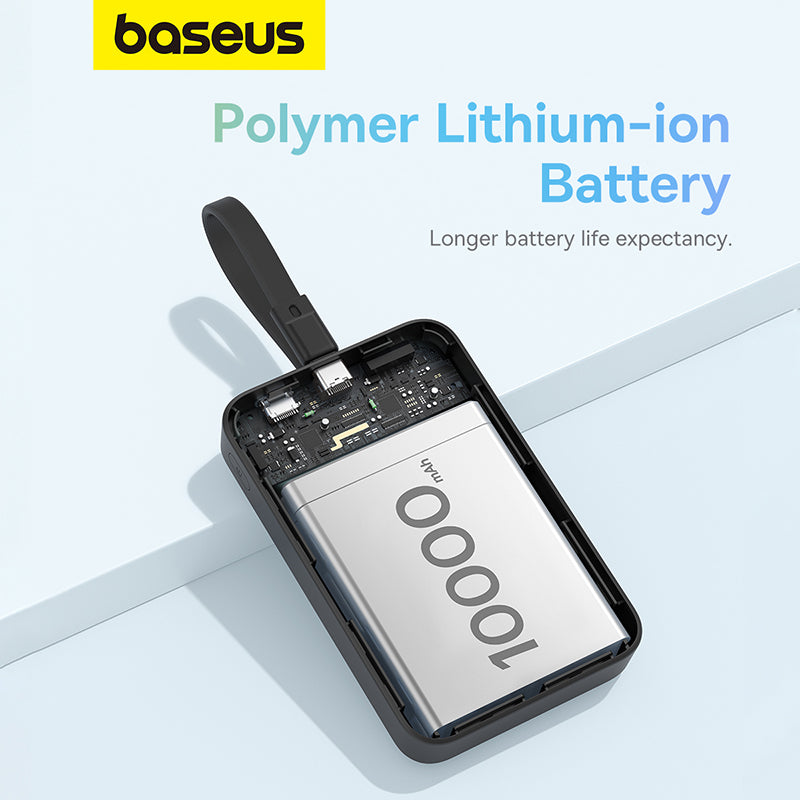 Baseus Magnetic Mini 10K 30W Wireless Charging Power Bank with Charging Cable