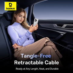 Baseus 4-in-1 90W Triple Type-C + Lightning Multi-Port  PD QC Fast Car Charger