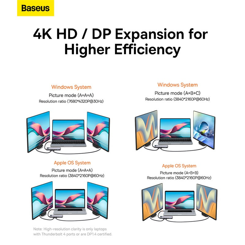 Baseus Metal Gleam Series 12-in-1 Multifunctional Type-C HUB Docking Station Gray